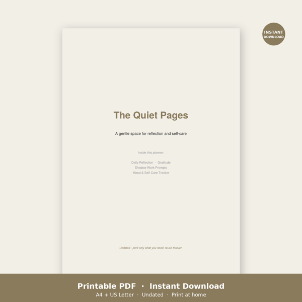 09_self_care_journal_main Self Care Journal Printable PDF | Reflection, Gratitude & Shadow Work